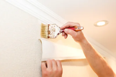 Pose de papier peint à la Ferté-Vidame — revêtements muraux et toiles de verre